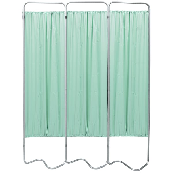 Omnimed 3 Section Beamatic Privacy Screen with Vinyl Panels, Green 153053-15 - main